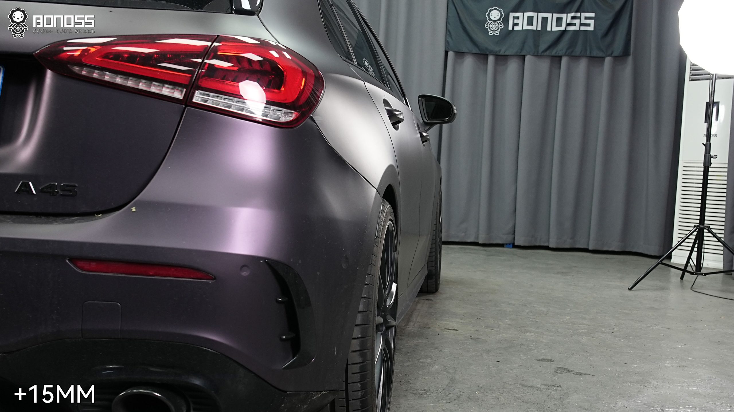 BONOSS Forged Lightweight Plus 2020 Mercedes-Benz A-Class AMG Wheel Spacers Front 12mm Rear 15mm Before and After (6)