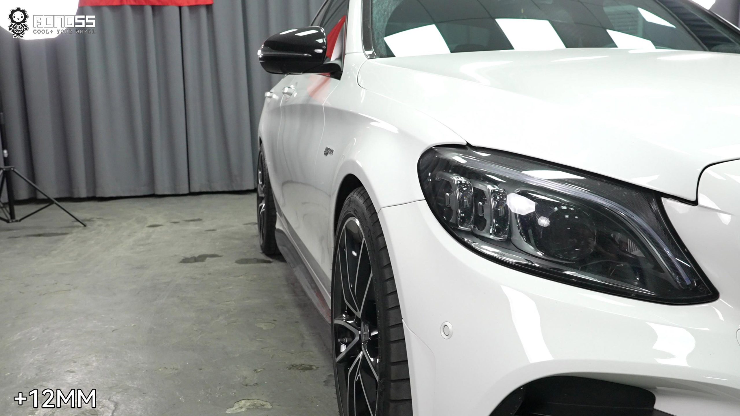 BONOSS Forged Lightweight Plus 2021 Mercedes-Benz C43 Wheel Spacers Front 12mm Rear 20mm Before and After (4)