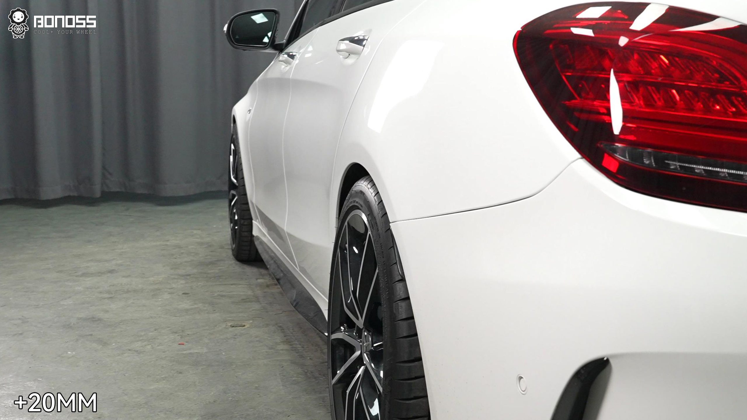 BONOSS Forged Lightweight Plus 2021 Mercedes-Benz C43 Wheel Spacers Front 12mm Rear 20mm Before and After (5)
