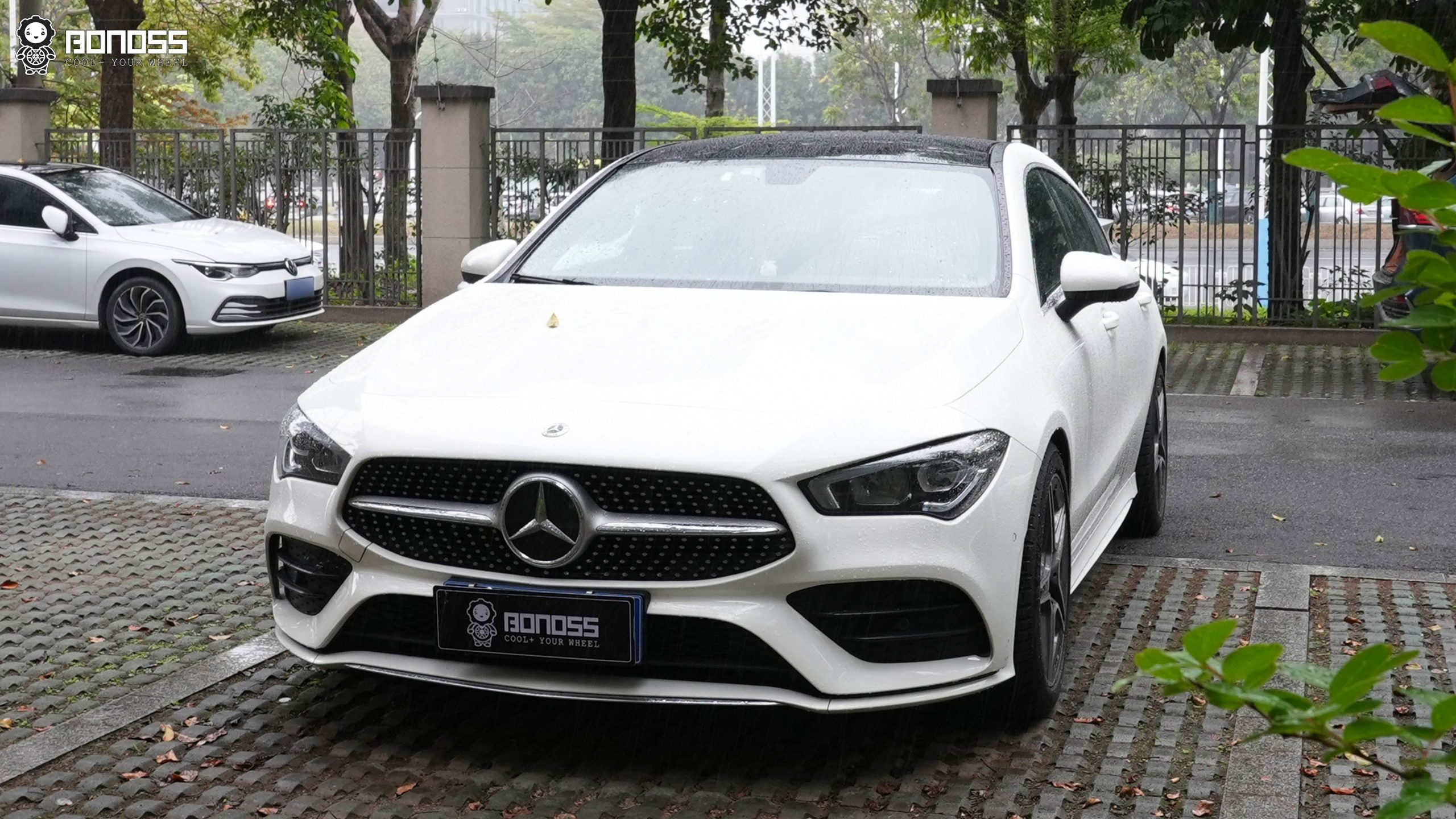 BONOSS Forged Lightweight Plus 2022 Mercedes-Benz CLA-Class Wheel Spacers Front 15mm Rear 15mm Before and After (2)