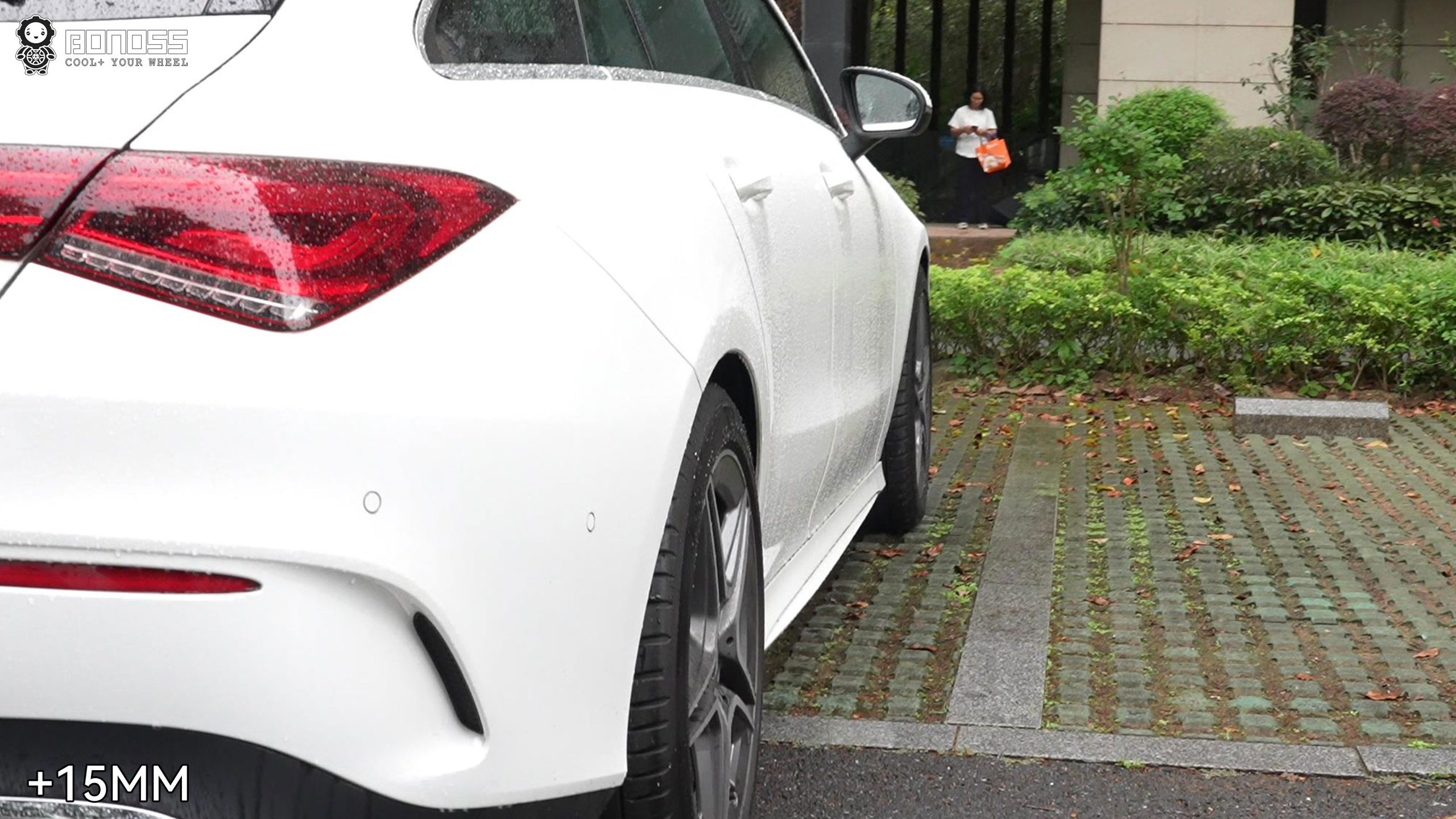 BONOSS Forged Lightweight Plus 2022 Mercedes-Benz CLA-Class Wheel Spacers Front 15mm Rear 15mm Before and After (6)