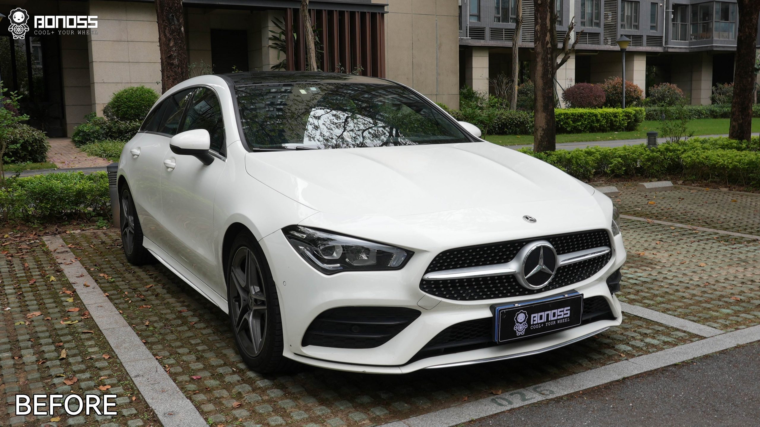 BONOSS Forged Lightweight Plus 2022 Mercedes-Benz CLA-Class Wheel Spacers Front 15mm Rear 15mm Before and After (7)