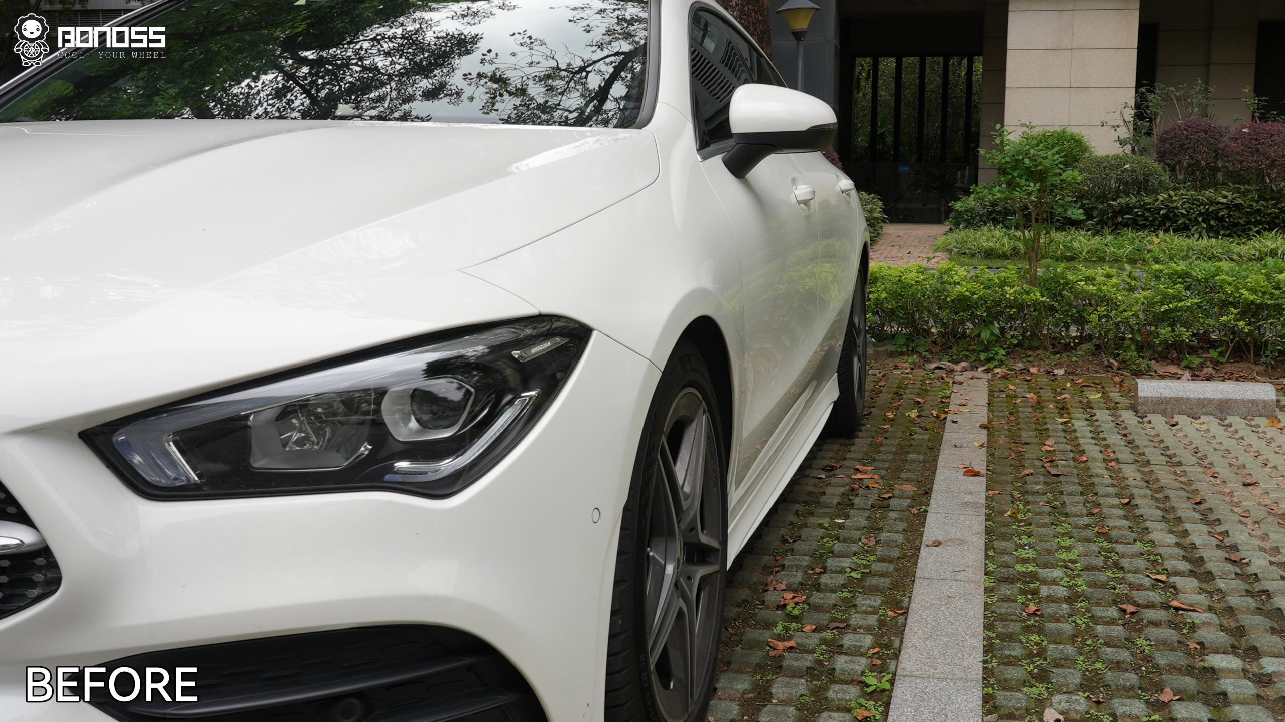 BONOSS Forged Lightweight Plus 2022 Mercedes-Benz CLA-Class Wheel Spacers Front 15mm Rear 15mm Before and After (8)