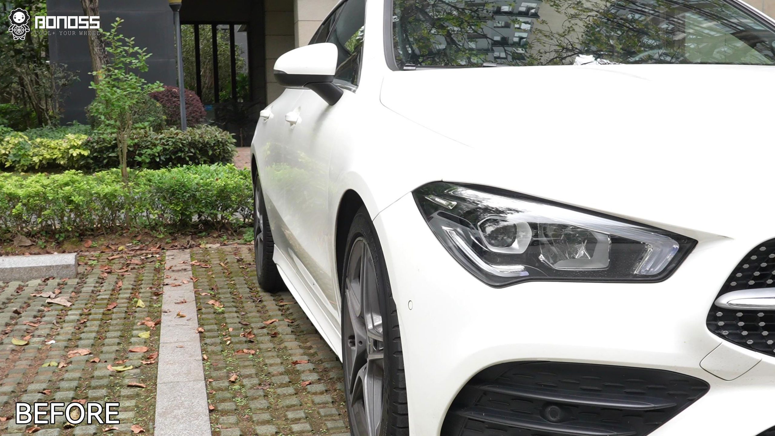BONOSS Forged Lightweight Plus 2022 Mercedes-Benz CLA-Class Wheel Spacers Front 15mm Rear 15mm Before and After (9)
