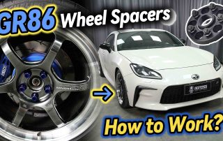 Best GR86 Spacers Steel vs Aluminum for Daily & Racing BONOSS Forged Active Cooling Adapters Hubcentric Spacers Pros Before and After Example (1)