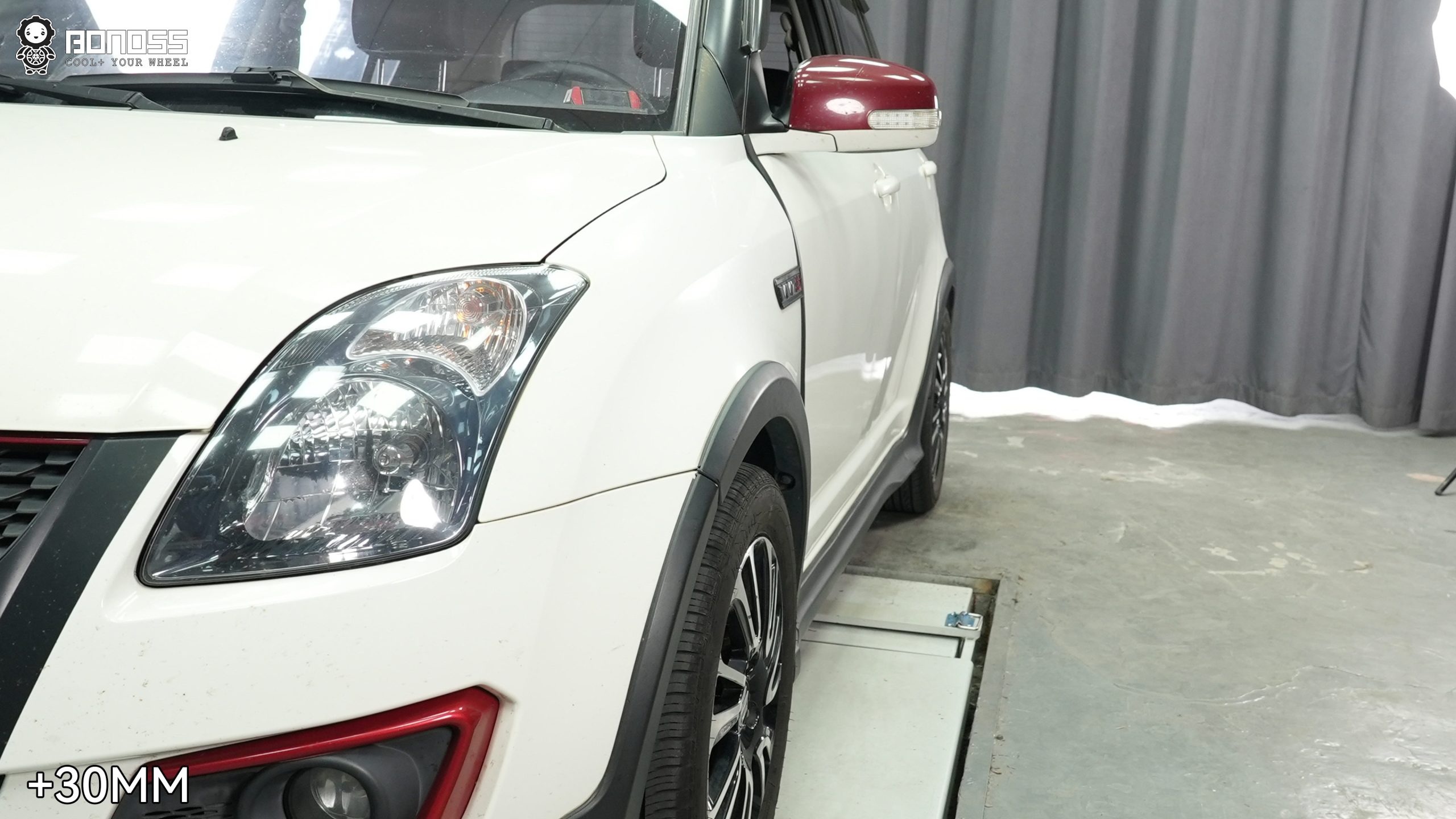 2016-suzuki-swift-right-front-after-30mm-spacers 2016 Suzuki Swift right front wheel after 30mm wheel spacers