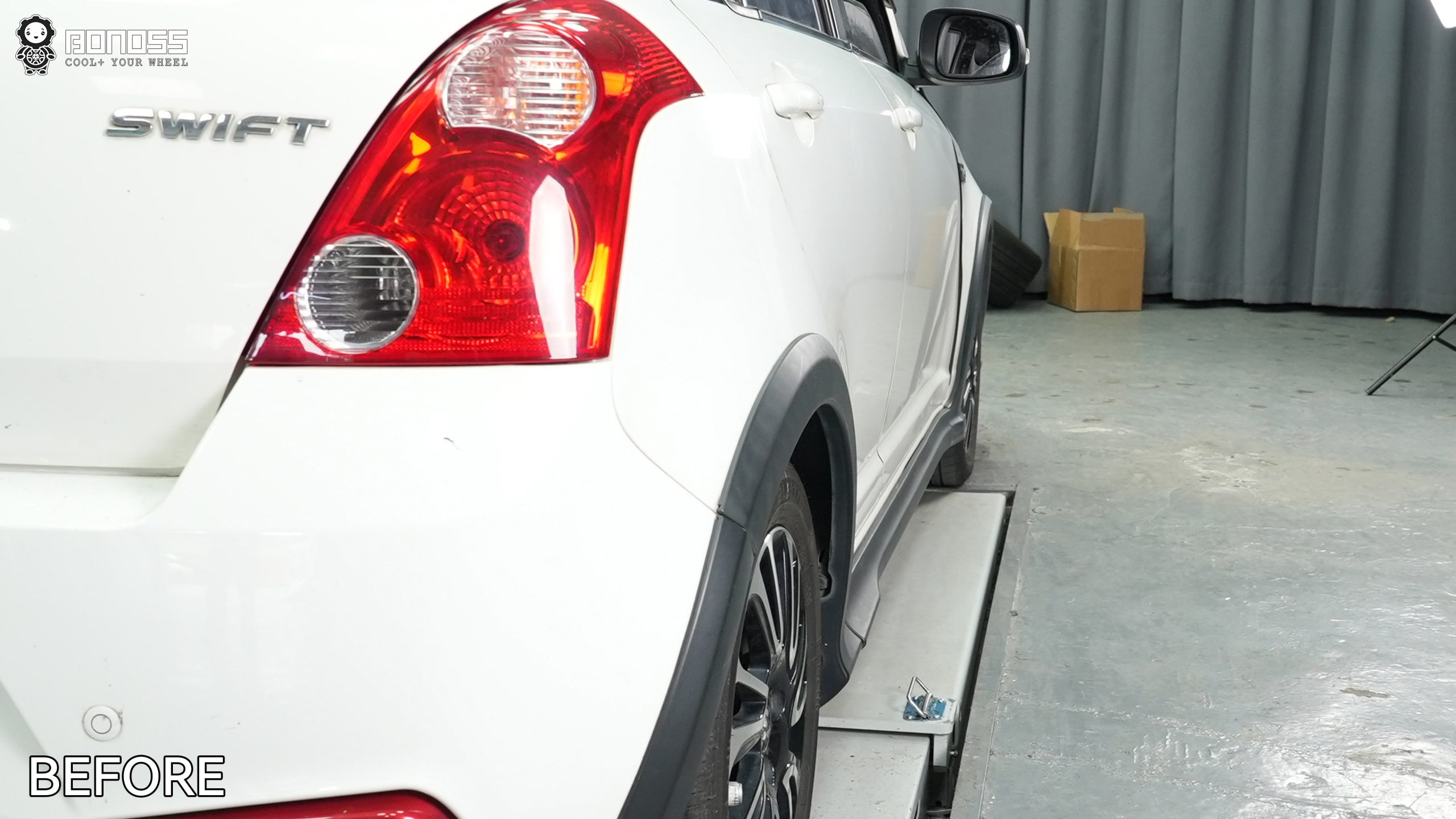 2016-suzuki-swift-right-rear-before-spacers 2016 Suzuki Swift right rear wheel before wheel spacers