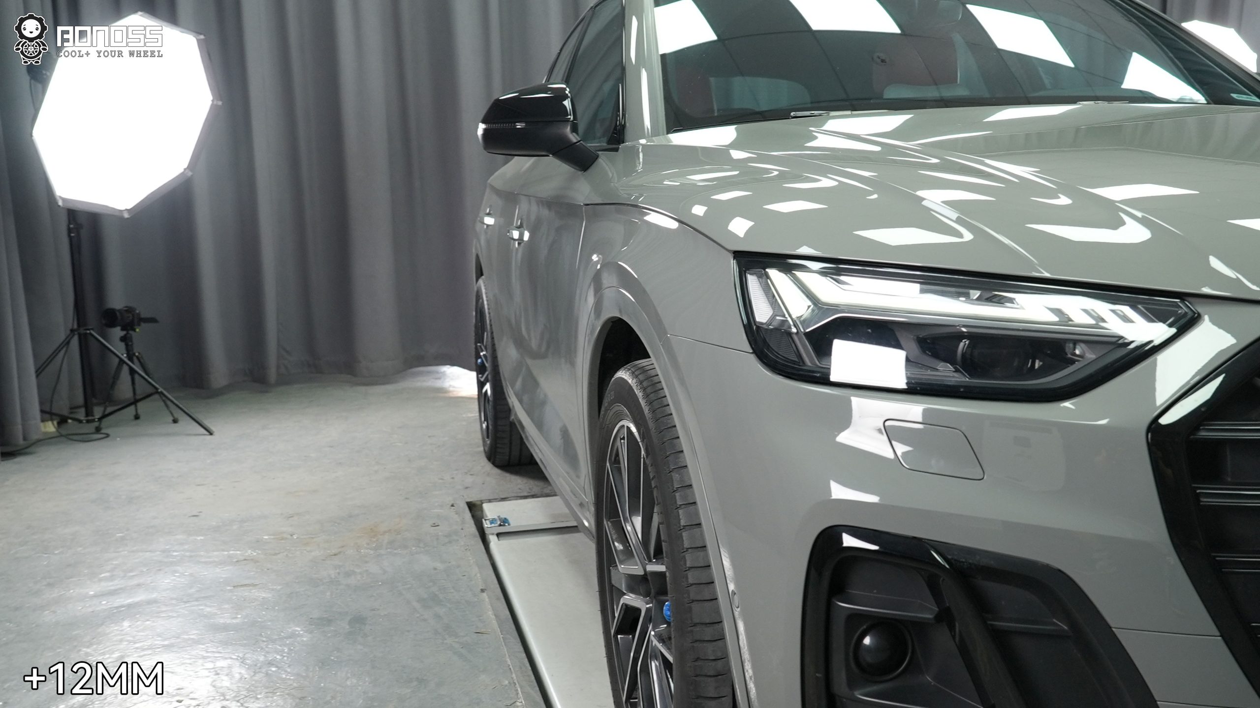 audi-sq5-front-left-wheel-spacers-after 2021 Audi SQ5 front left wheel after 12mm wheel spacer
