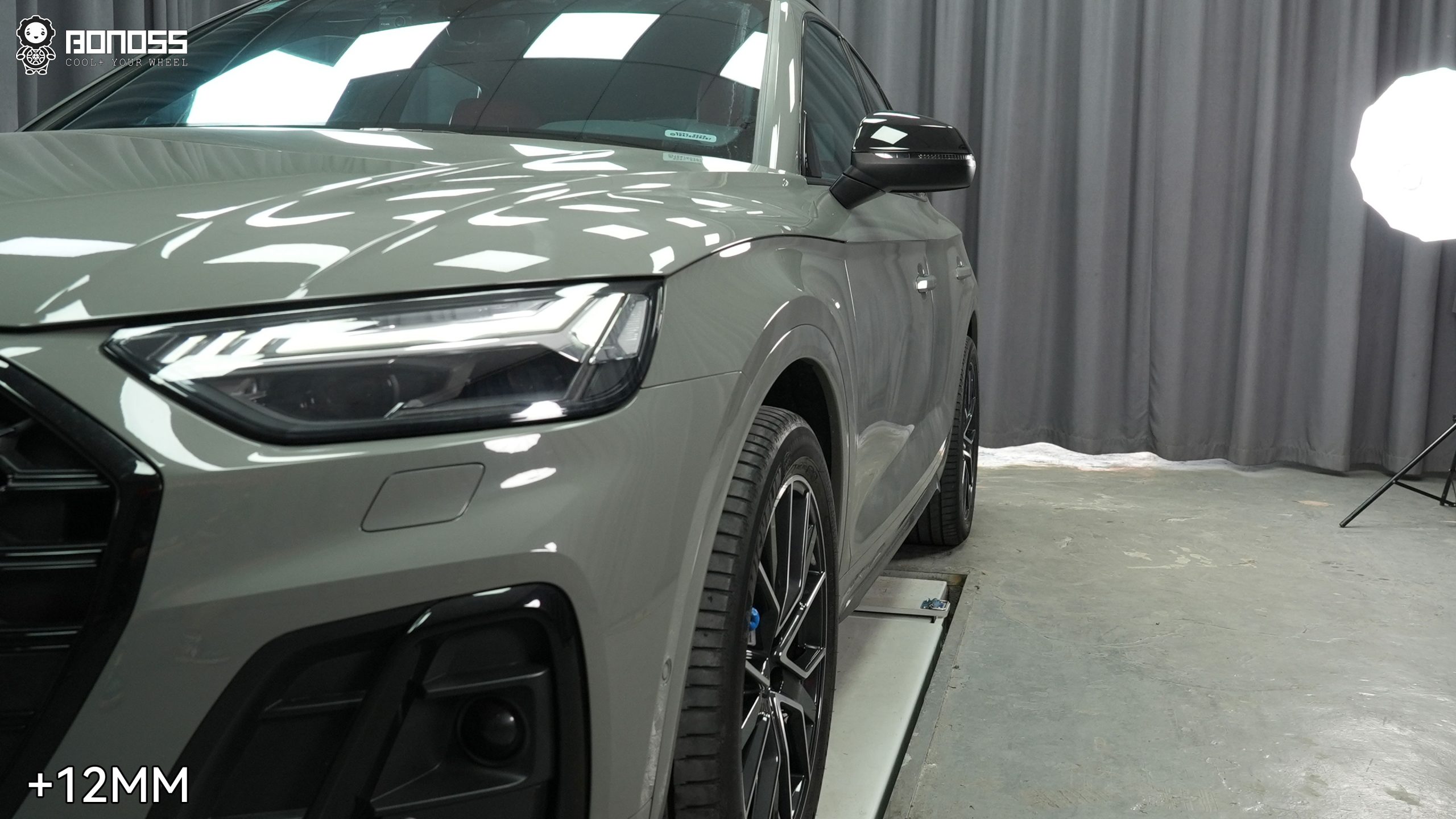 audi-sq5-front-right-wheel-spacers-after 2021 Audi SQ5 front right wheel after 12mm wheel spacer