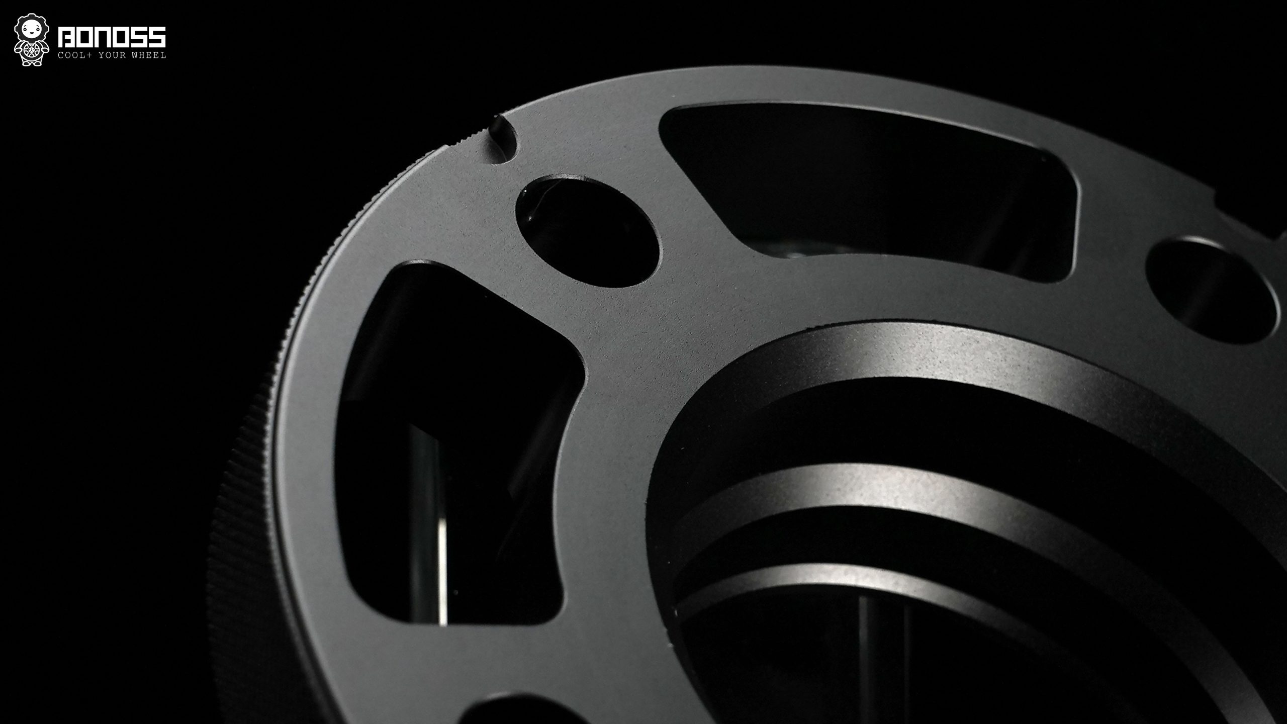 bonoss-hub-centric-spacer-back-66-5mm-lip Back of BONOSS hub-centric wheel spacer showing 66.5mm locating lip for Mercedes C140