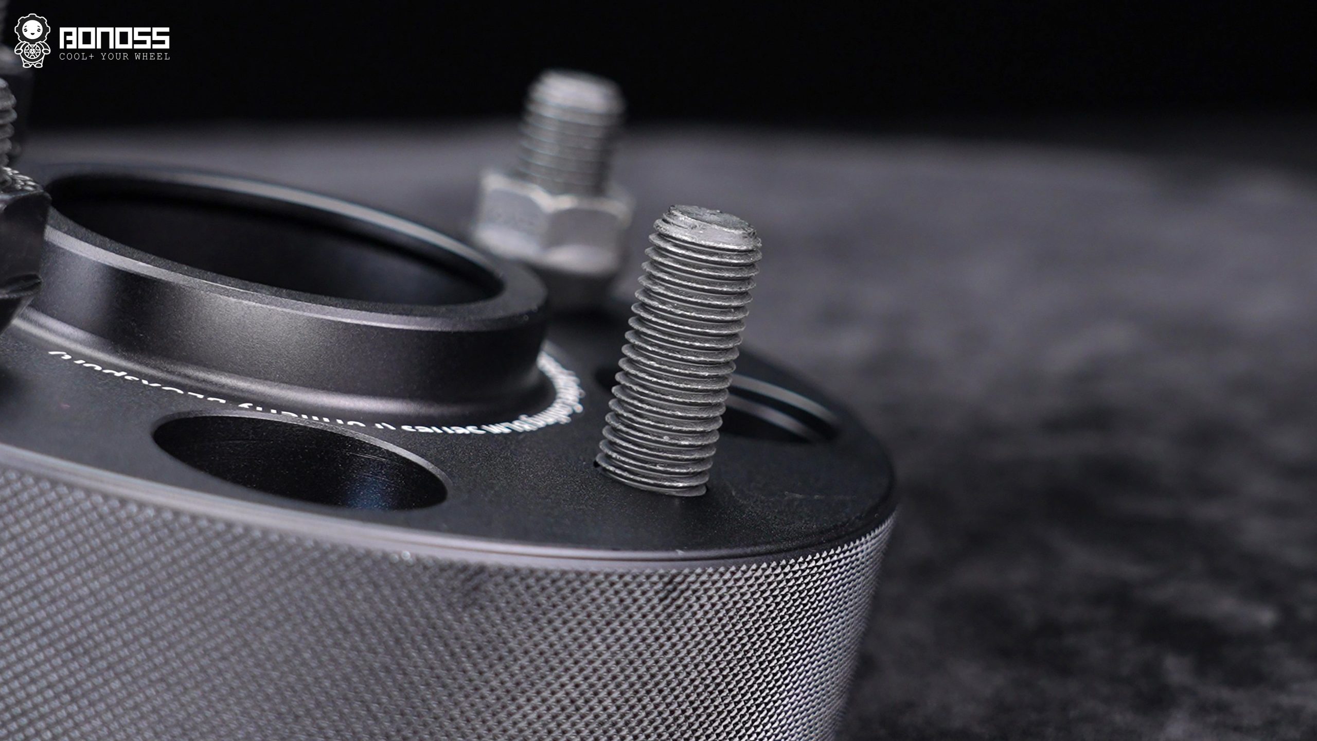 bonoss-iso-grade-12-9-wheel-studs-closeup BONOSS ISO grade 12.9 wheel studs close-up for BYD Leopard 8 wheel spacers