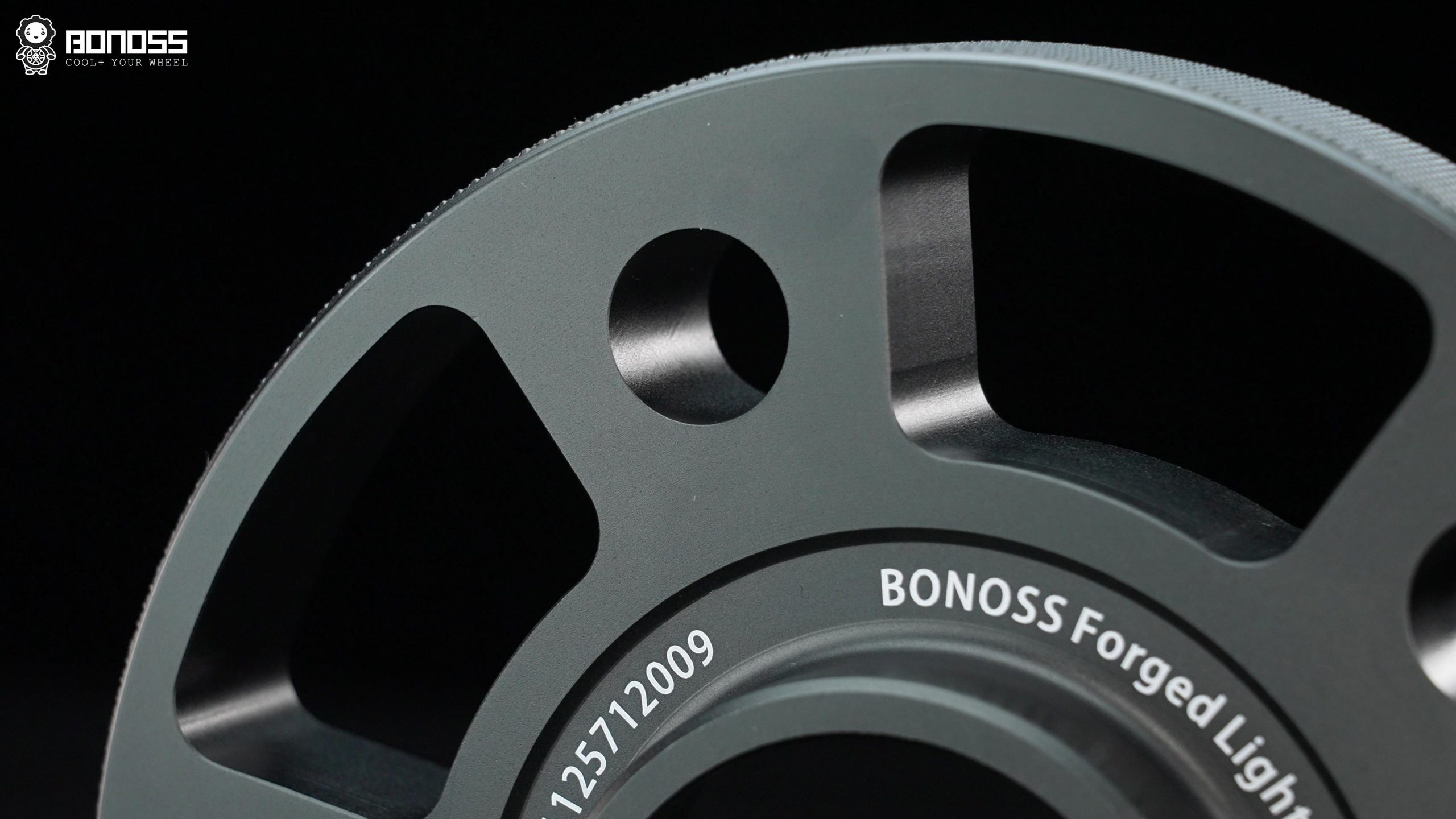 bonoss-lightweight-plus-hollow-design BONOSS forged lightweight plus wheel spacer hollow design close-up