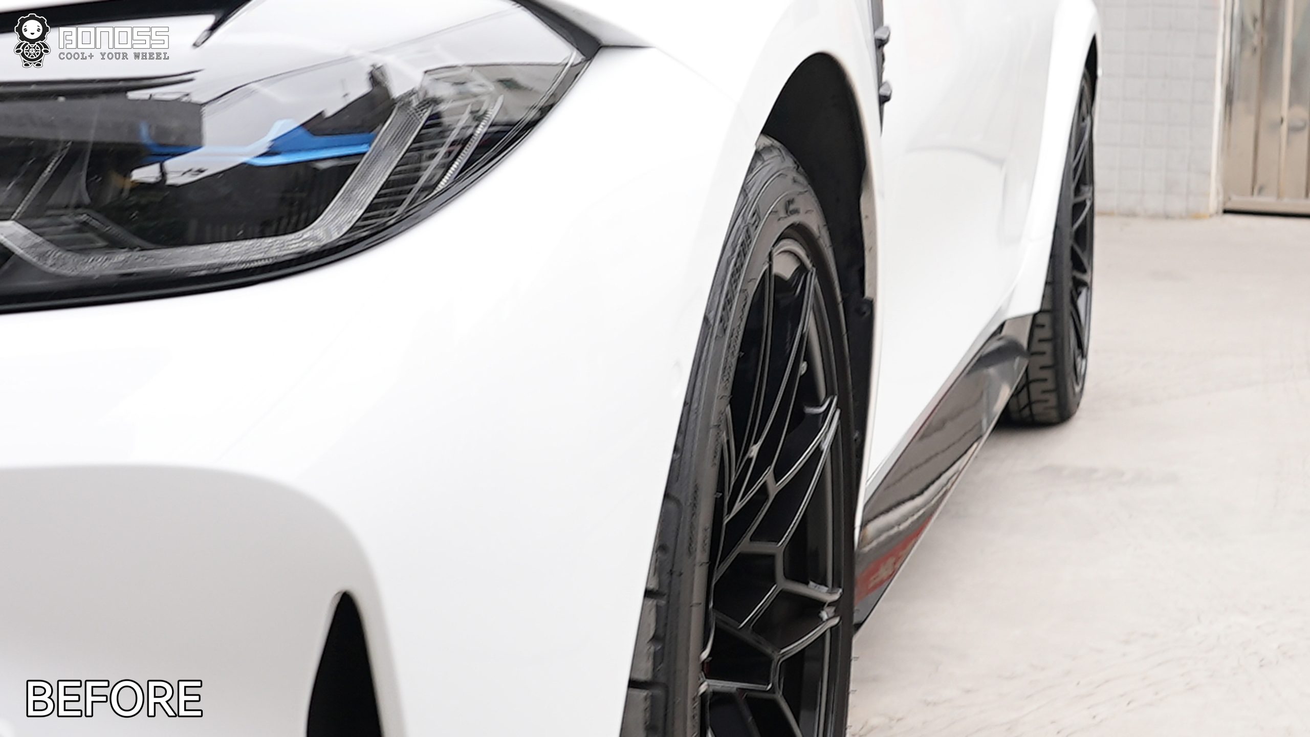 Front-right wheel before spacer install on 2021 BMW M3 G80 Front-right wheel before spacer install on 2021 BMW M3 G80