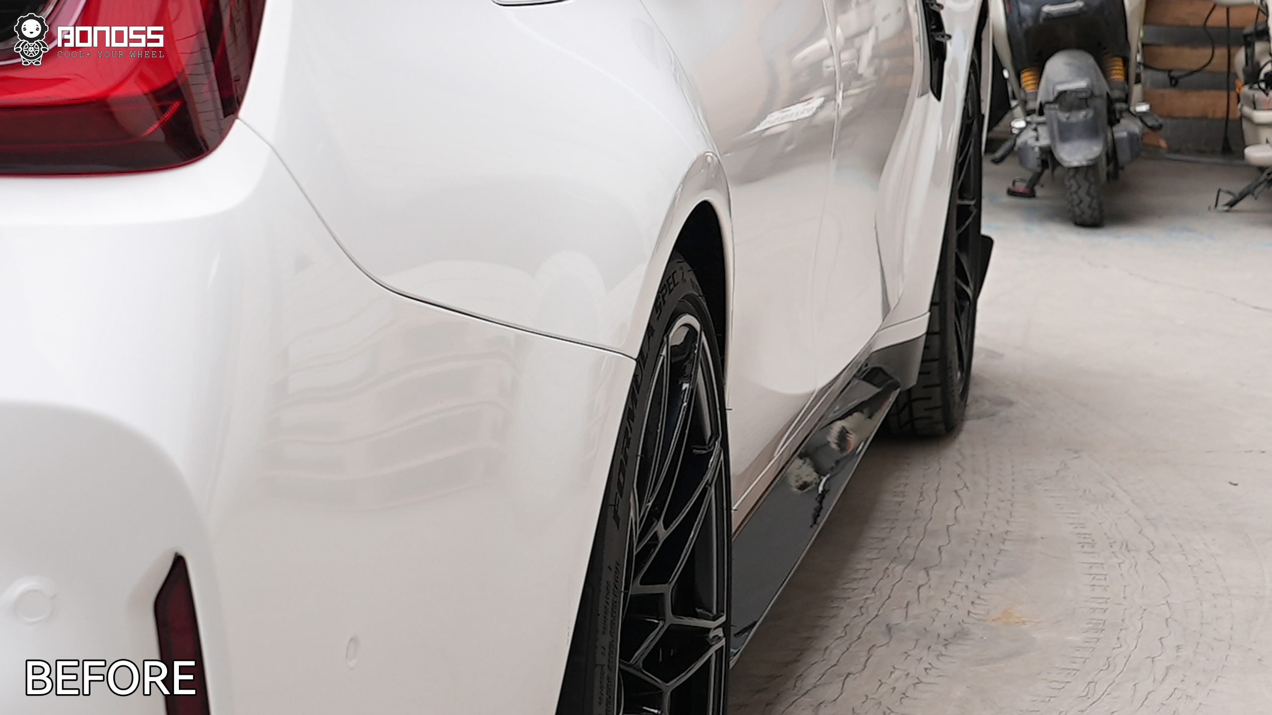 Rear-right wheel before spacer install on 2021 BMW M3 G80 Rear-right wheel before spacer install on 2021 BMW M3 G80