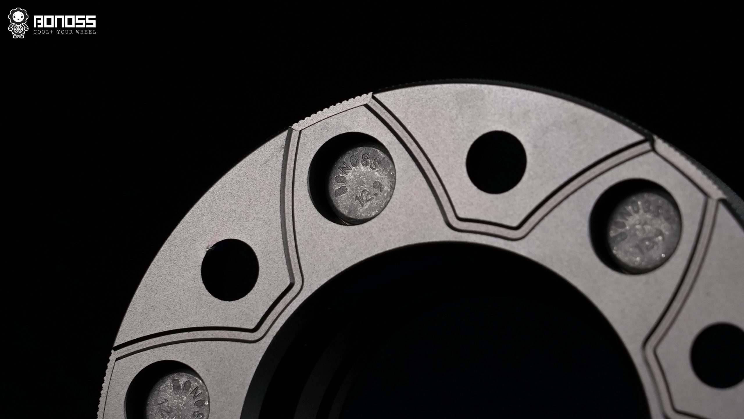 bonoss-wheel-spacers-active-cooling-design-closeup Active cooling heat-dissipation grooves on BONOSS forged wheel spacers for Toyota LC300