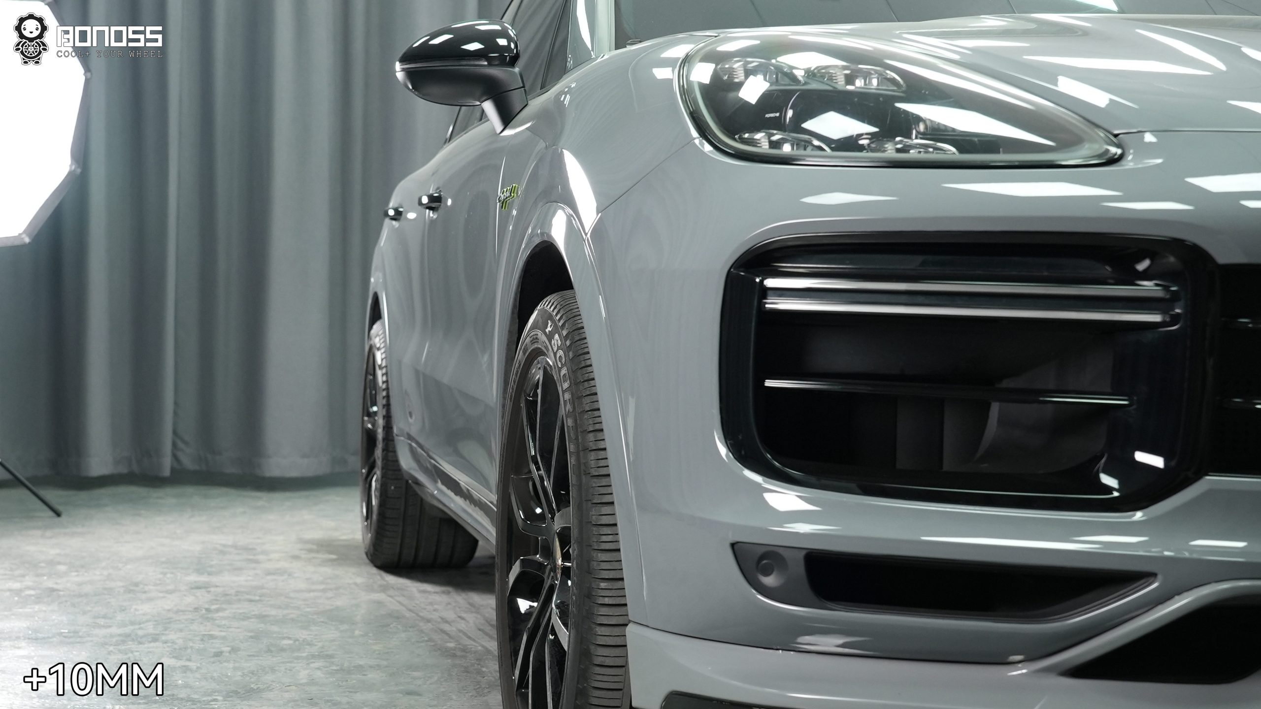 porsche-cayenne-front-left-wheel-after-spacer 2023 Porsche Cayenne front left wheel after 10mm wheel spacers, flush stance