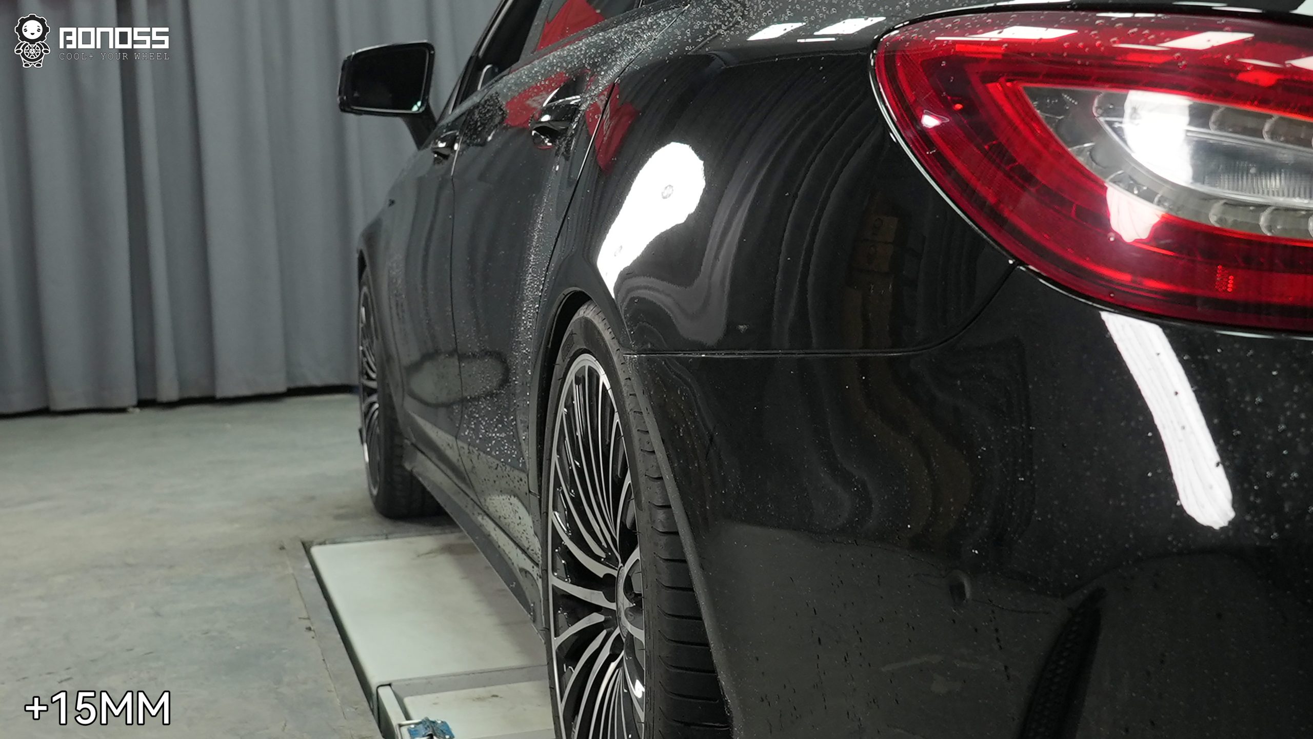 2017-cls-left-rear-after-15mm-spacers 2017 Mercedes CLS left rear wheel after 15mm spacers flush fitment
