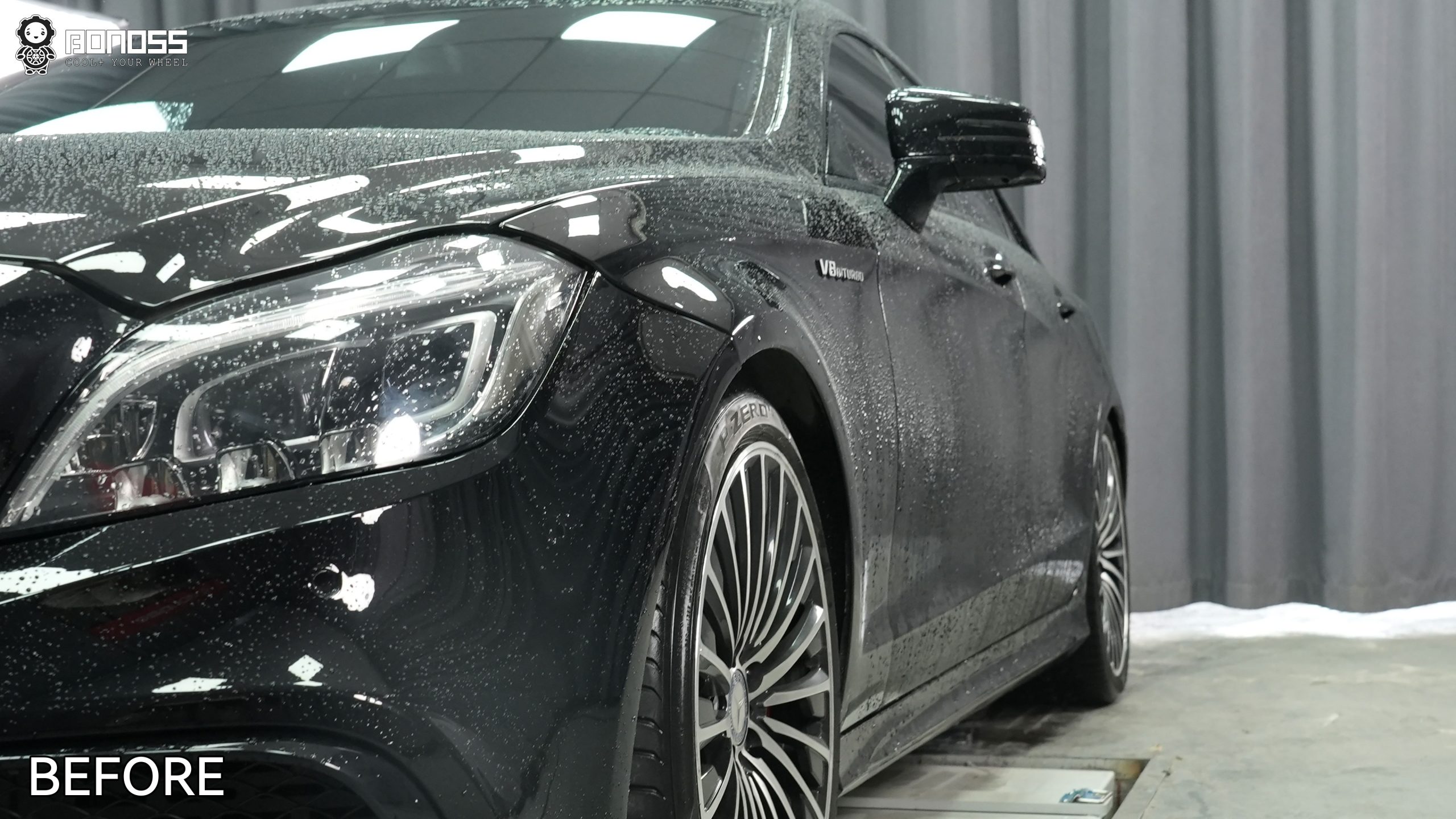 2017-cls-right-front-before-spacers 2017 Mercedes CLS right front wheel before 12mm spacers