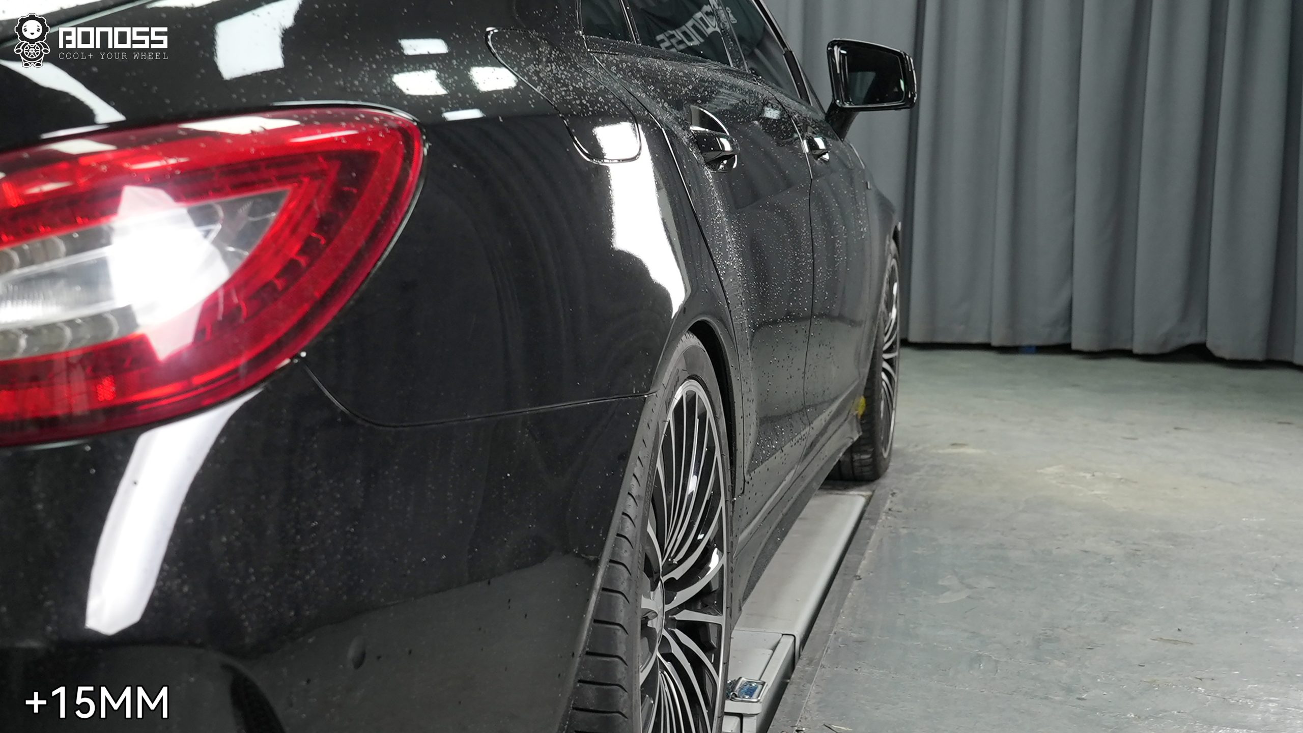 2017-cls-right-rear-after-15mm-spacers 2017 Mercedes CLS right rear wheel after 15mm spacers flush fitment