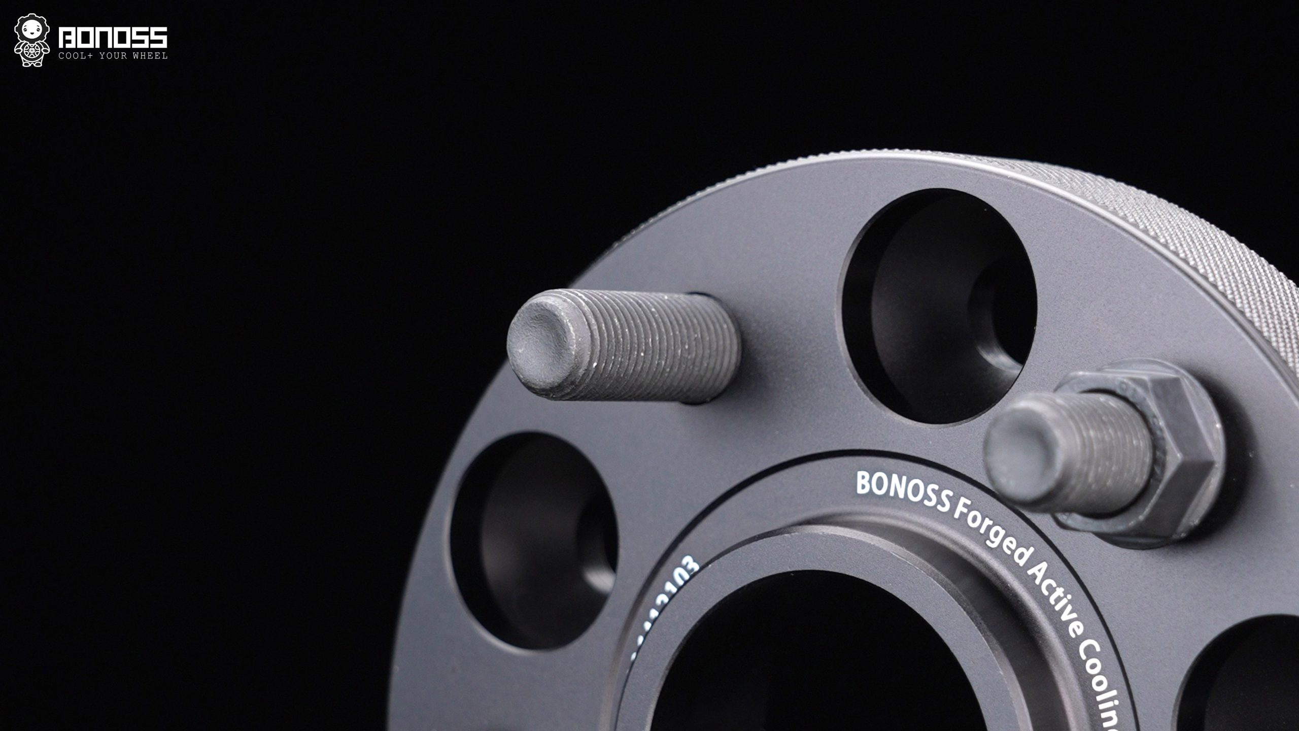 bonoss-iso-grade-12-9-wheel-studs-for-2023-tesla-model-x ISO Grade 12.9 studs on BONOSS spacers built for the 2023 Tesla Model X.