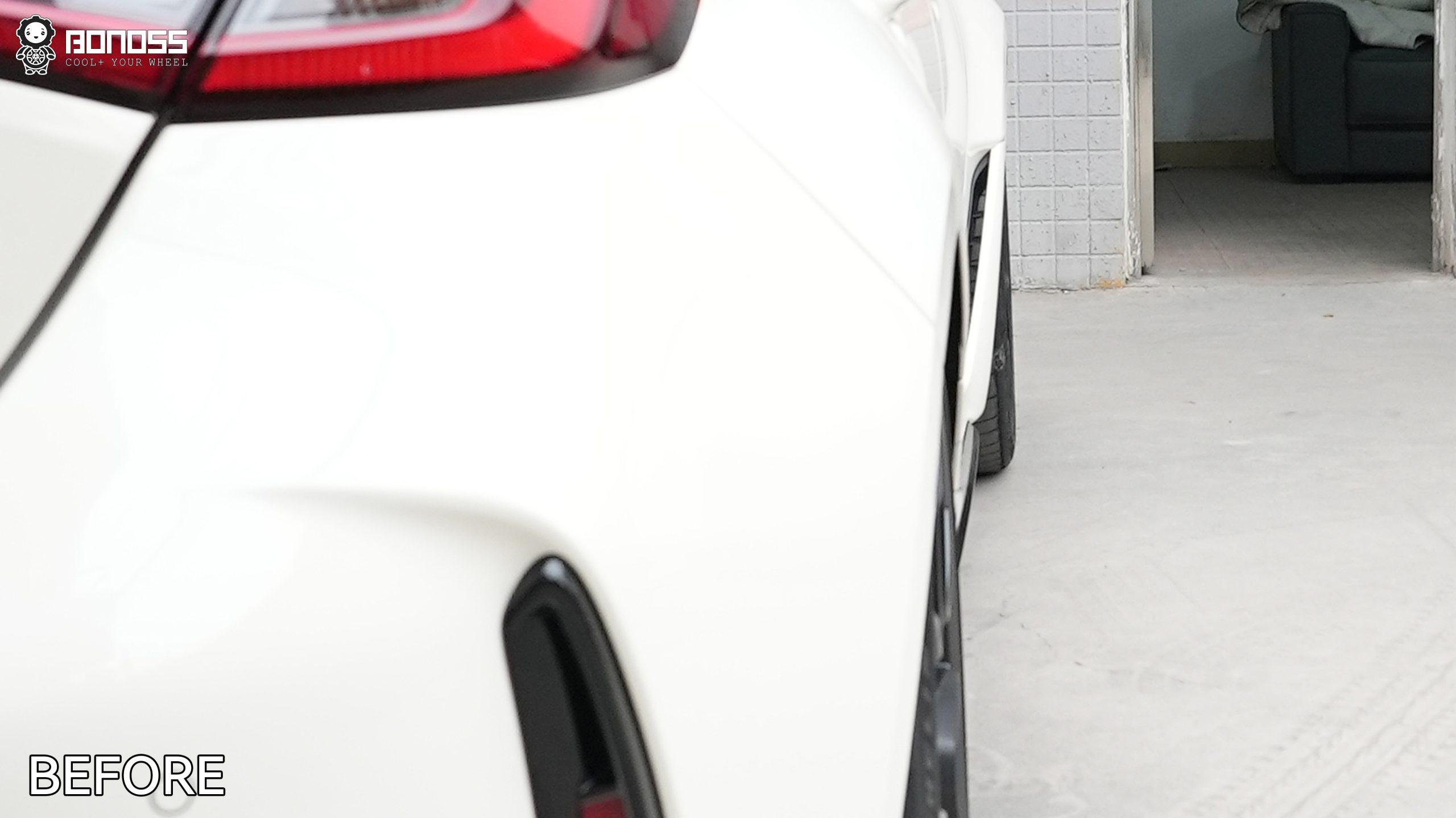 honda-civic-type-r-right-rear-wheel-before-spacer-installation Stock right rear wheel assembly on a Honda Civic Type R prior to spacer installation.