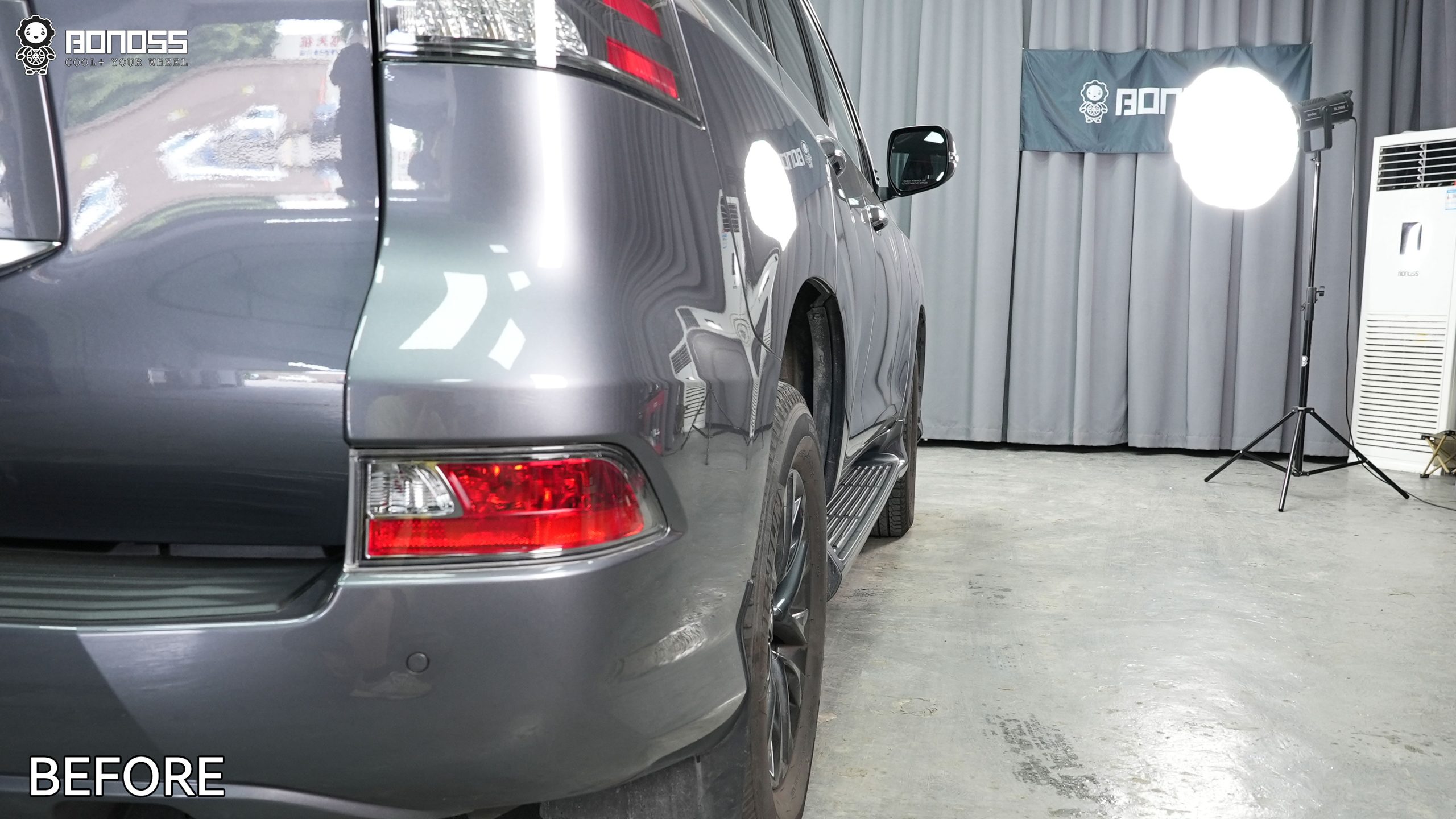 lexus-gx-25mm-spacers-for-off-roading-right-rear-before-installation Stock right-rear wheel tucked inward on the GX460 prior to fitting Lexus GX 25mm spacers for off-roading use.